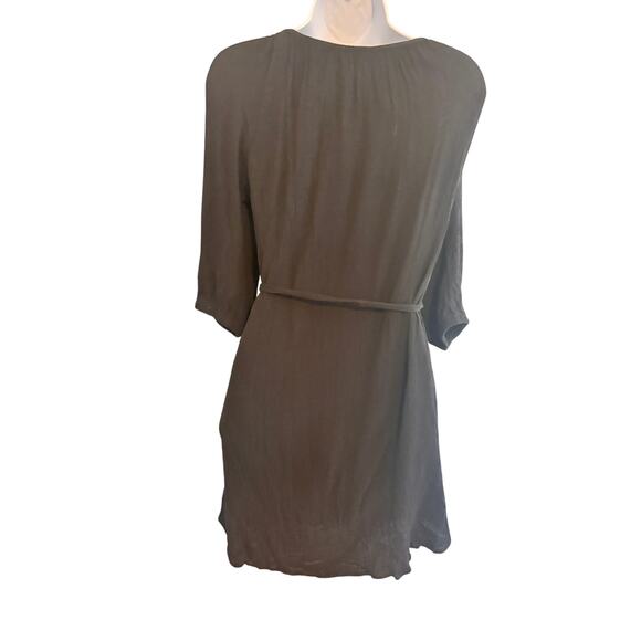 Karen Kane Womens Belted Tie Waist Dress 3/4 Sleeve XS Professional Career Work - Picture 2 of 7